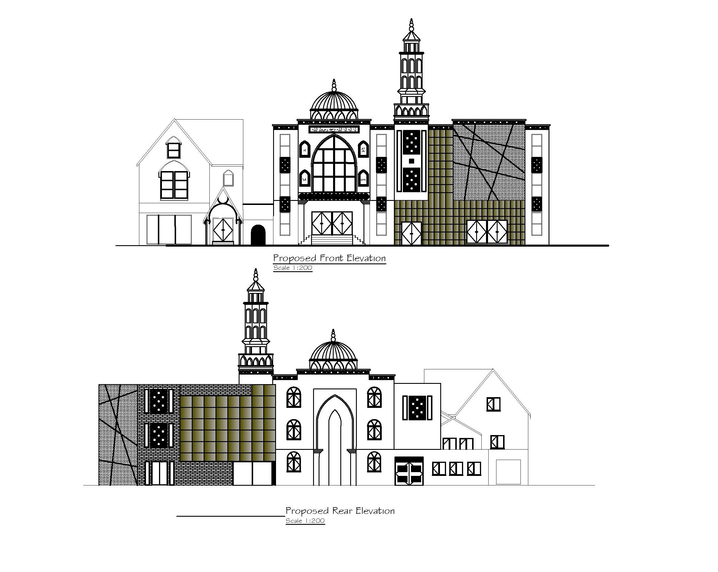 Jamia Mosque Proposal Design Planning