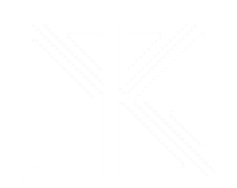 YK Design and Build Logo White